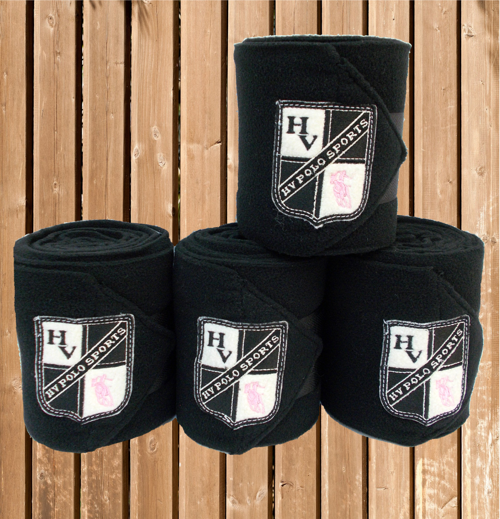 HV Polo Fleece Bandagen in schwarz, HV Polo Sports, Gr. WB